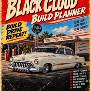 Approved Black Cloud Hotrod Build Planner cover featuring Ole Nasty
